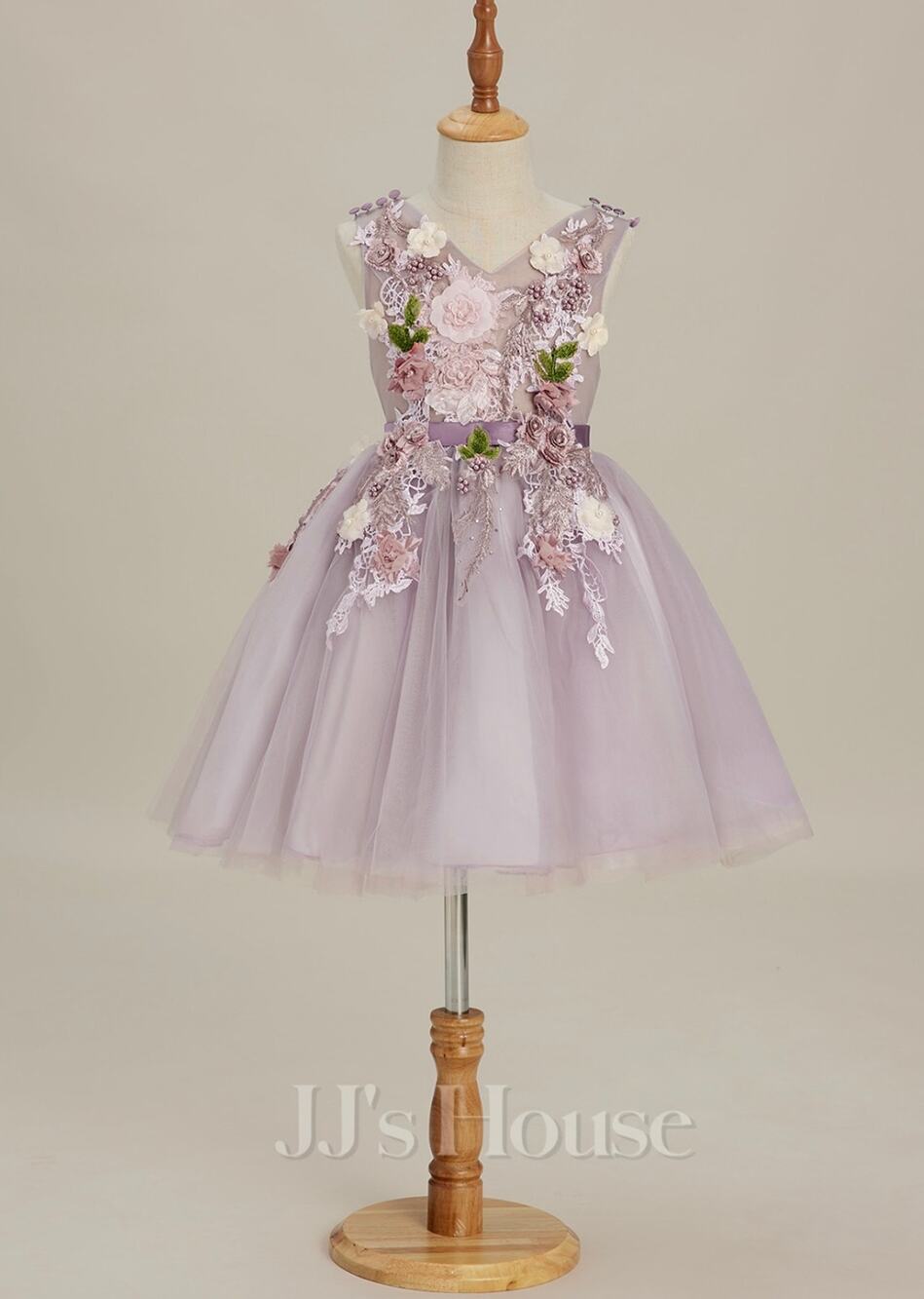 JJs House Kids Purple Flower Dress Size 2t